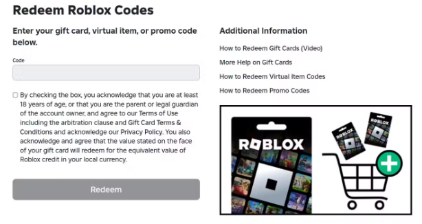 roblox promo codes redeem